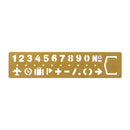 Traveler's Brass Template Bookmark