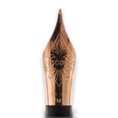 Visconti Homo Sapiens Crystal Dream Fountain Pen (14K Gold) - Pen Nib on White Background | EndlessPens