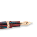 Visconti Homo Sapiens Legacy Celluloid Fountain Pen - Pen Nib on White Background | EndlessPens