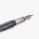 Visconti Mirage Mythos Poseidon Fountain Pen - Pen Nib Close Up | EndlessPens