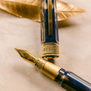 Visconti Mirage Mythos Zeus Fountain Pen - Pen with Detached Cap Cover and Dried Leaves | EndlessPens