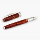 Visconti Van Gogh Red Vineyard Fountain Pen - Pen and Cap Cover Detached | Endlesspens