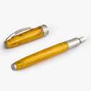 Visconti Van Gogh Sunflowers Fountain Pen - Pen and Cap Cover on White Background | EndlessPens