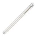 Waldmann Aura Day Guilloche Silver Matte Fountain Pen (Stainless Steel) - Pen with Cap Cover | EndlessPens