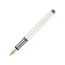 Waldmann Aura Night Guilloche Silver Matte Fountain Pen (18K Gold) - Pen Without Cap Cover | EndlessPens