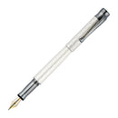 Waldmann Aura Night Guilloche Silver Matte Fountain Pen (18K Gold) - Pen with Nib Exposed | EndlessPens