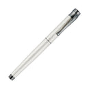 Waldmann Aura Night Guilloche Silver Matte Fountain Pen (Stainless Steel) - Pen with Cap Cover | EndlessPens