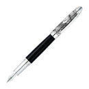 Waldmann Legacy One Fountain Pen (Stainless Steel) - Pen with Nib Exposed | EndlessPens