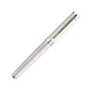 Waldmann Nova Linen Guilloche Fountain Pen (Stainless Steel) - Pen with Cap Cover | EndlessPens