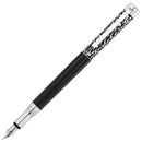 Waldmann Xetra Vienna Black Lacquer Fountain Pen - Nib Exposed
