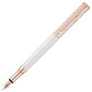 Waldmann Xetra Vienna Diamond Lady Fountain Pen (18K Gold) - Nib Exposed