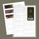 Wearingeul 6 Rectangles Ink Swatch Paper (A5) - Two Sheets On Grey Background | EndlessPens