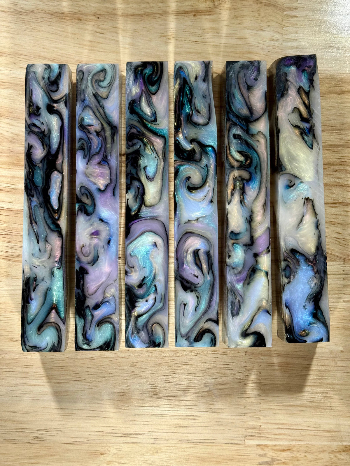 Skittles Abalone Pen Blanks