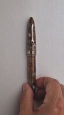 Leonardo Fountain Pen - Furore Redesigned - Acqua Ambrata (Stainless Steel)
