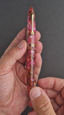 Leonardo Fountain Pen - Furore Redesigned - Lampone Selvatico (Stainless Steel)